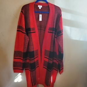 NWT Old Navy Buffalo Plaid Long Cardigan